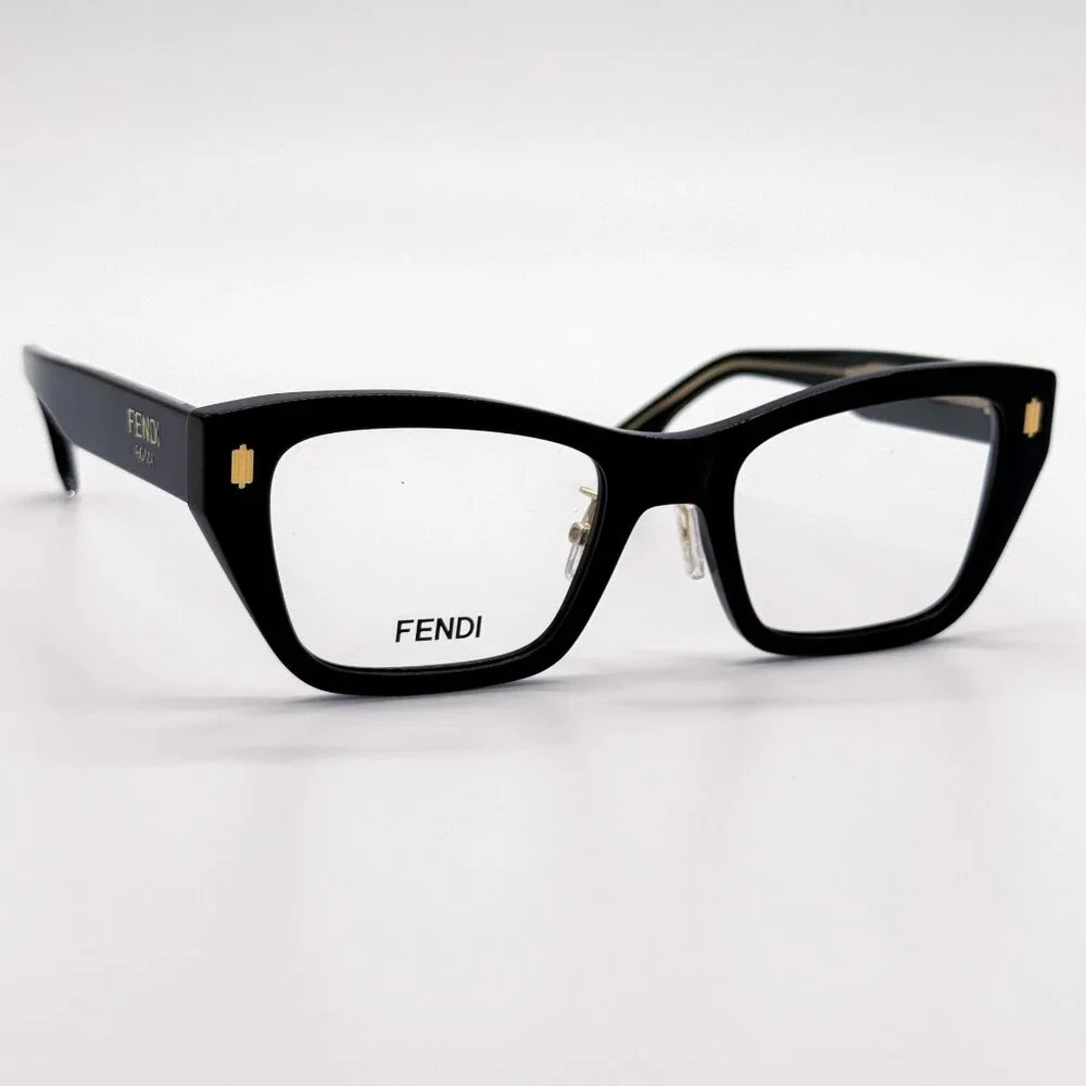 NEW FENDI EYEGLASSES FE50118F 001 BLACK WOMEN EYEWEAR